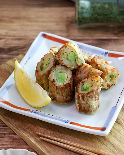 美味しすぎて食べ過ぎ注意！『アボカドちくわ磯辺焼き』