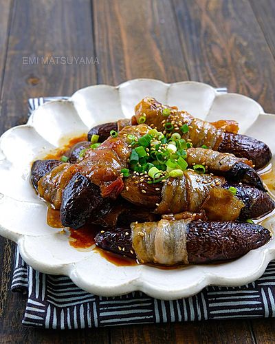 甘辛じゅわ～な豚巻きなすの照り煮