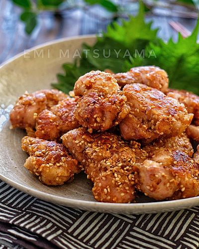 お酢でさっぱりやみつき！＊ごまおかかチキンさっぱりver.＊