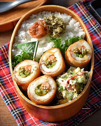 豆苗入りハニマスコールスロー