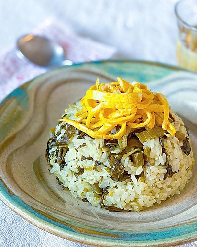 おかわりが止まらない！高菜めし