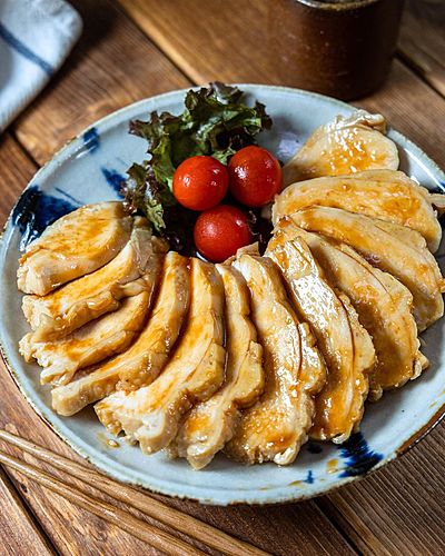 レンジで簡単！『味しみ鶏むねチャーシュー』