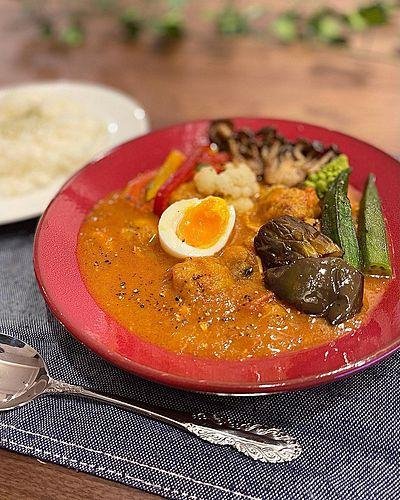 野菜たっぷりトマトスープカレー