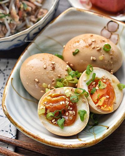焼き肉のタレde旨辛味玉