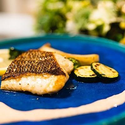 真鯛のポワレ 明太クリームソース