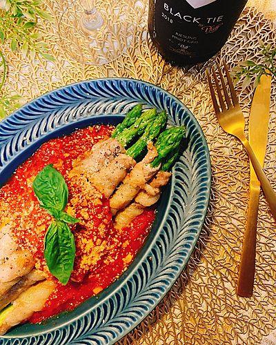 アスパラガスのイタリアン肉巻き