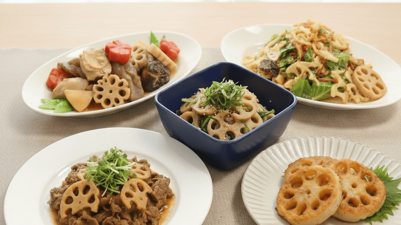 副菜もメインもおまかせ！ レンコンを使った人気の簡単レシピおすすめ