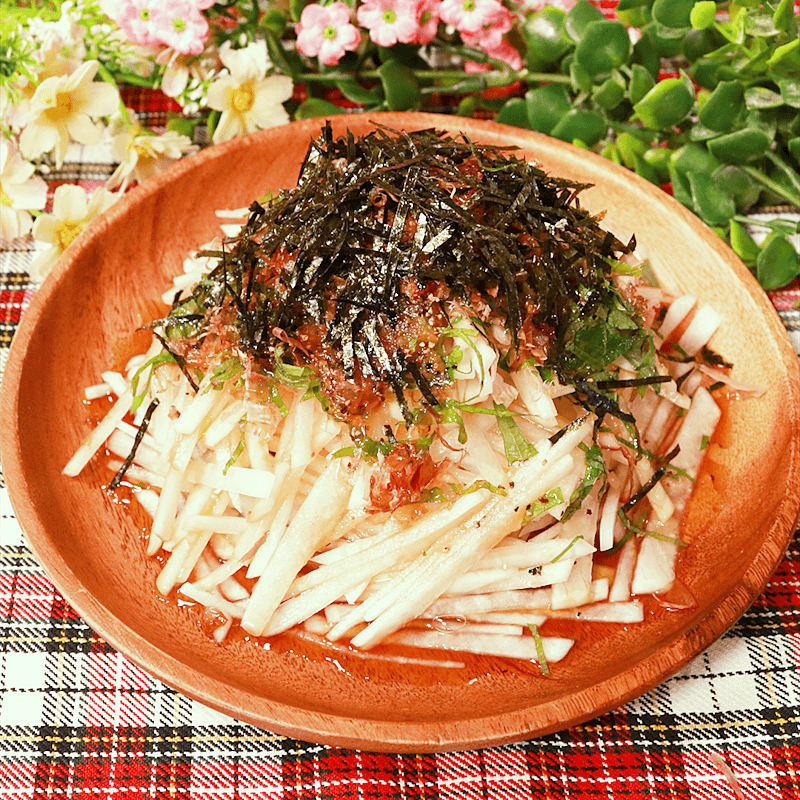 春の大根サラダ ディジョンドレッシング添え レシピ