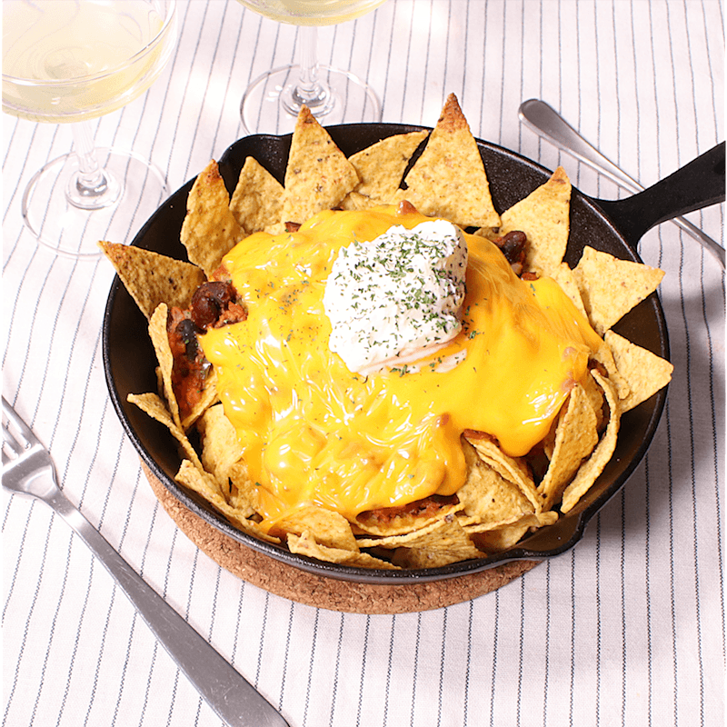 チキンエンチラーダナチョスのレシピ