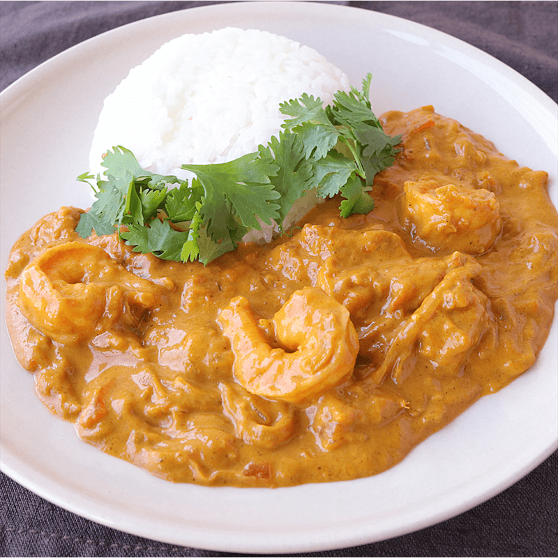 ココナッツミルクシュリンプカレーのレシピ