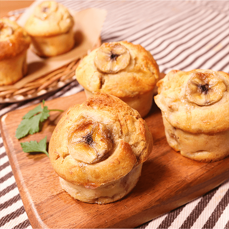 バナナマフィンのレシピ