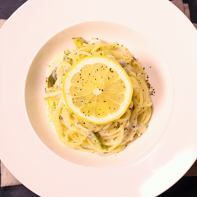 クリーミーレモンパスタのレシピ
