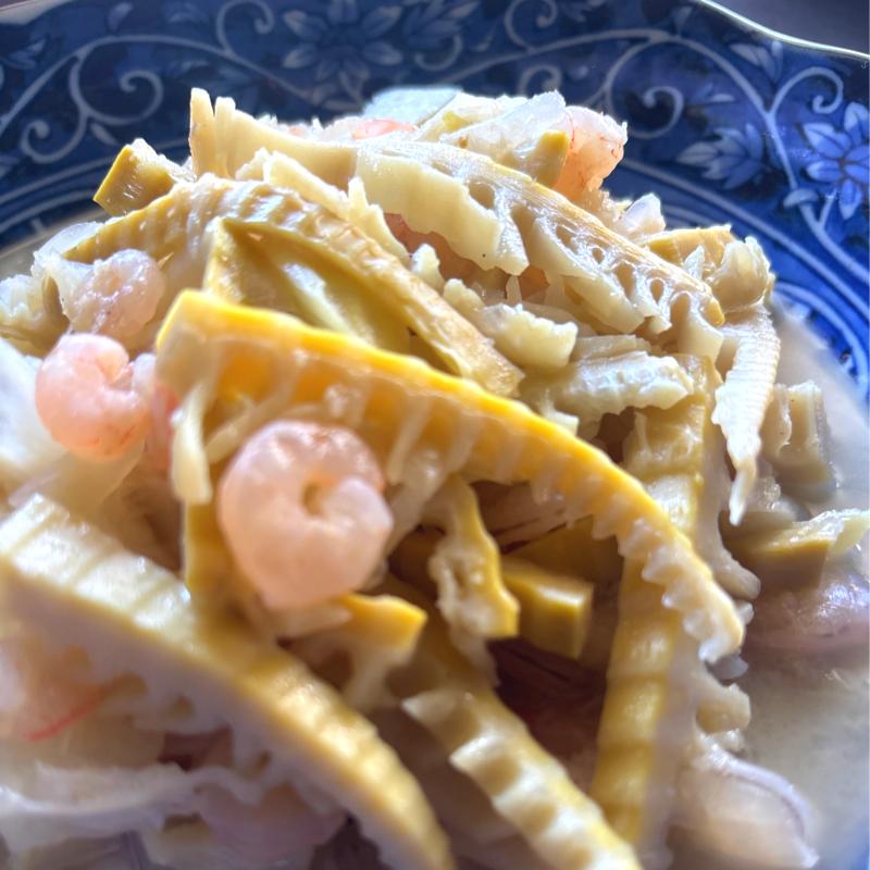 元祖食品サンプル　たけのこのガーリック炒め 0db60f65abe036cc0c804ef183a528
