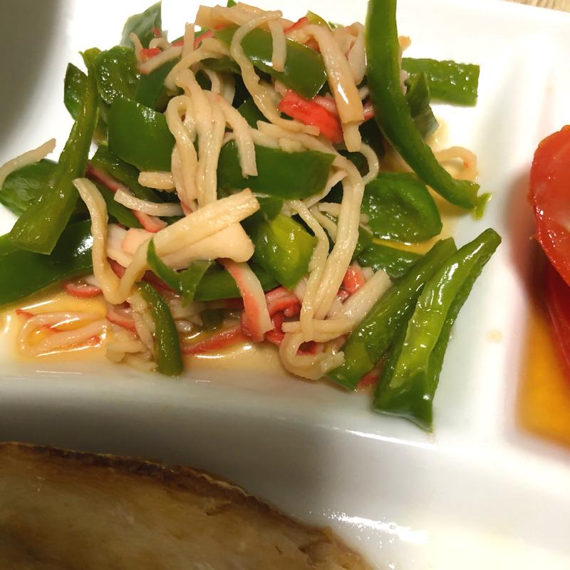 ピーマンとカニカマのポン酢炒め クラシル