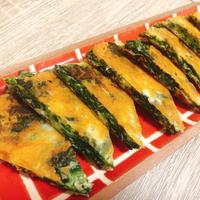 カリっとチーズで ほうれん草とベーコンのチヂミ 作り方 レシピ クラシル