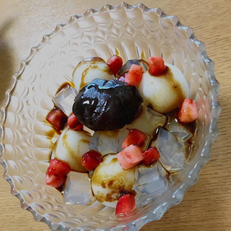 あんみつページ 送料込】期間限定｜黒蜜で食べるクリームあんみつ 7個《HFQ-02A