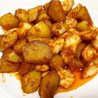 鶏ささみとじゃがいものオーロラ炒め 作り方 レシピ クラシル