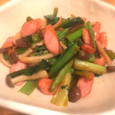 小松菜ときのこのベーコン炒め 作り方 レシピ クラシル