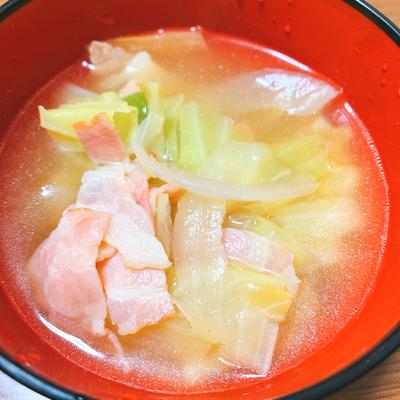 キャベツとベーコンのほっこりスープ 作り方 レシピ クラシル