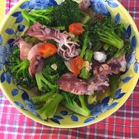 ヒイカとアスパラガスのトマト炒め 作り方 レシピ クラシル