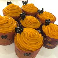 ハロウィンに！かぼちゃのカップケーキ 作り方・レシピ | クラシル