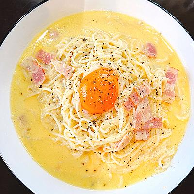 ぱぱっと簡単 カルボナーラそうめん クラシル
