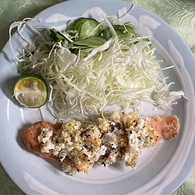 生鮭のカッテージチーズ焼き クラシル