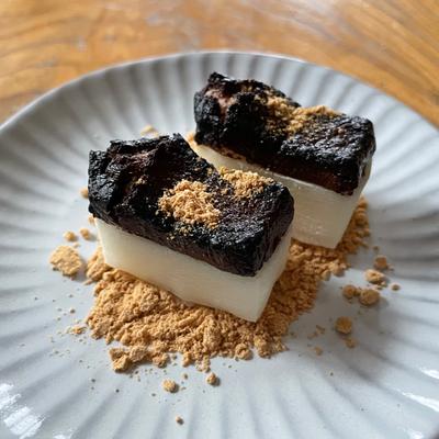 チョコレート効果をのせて焼くだけ！とろーりチョコ餅 | クラシル