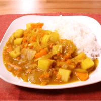 フライパンで作る 野菜カレー