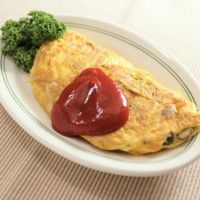 きのこたっぷりチーズオムレツ
