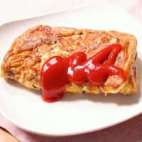 角型フライパンで!ひじきのスパニッシュオムレツ