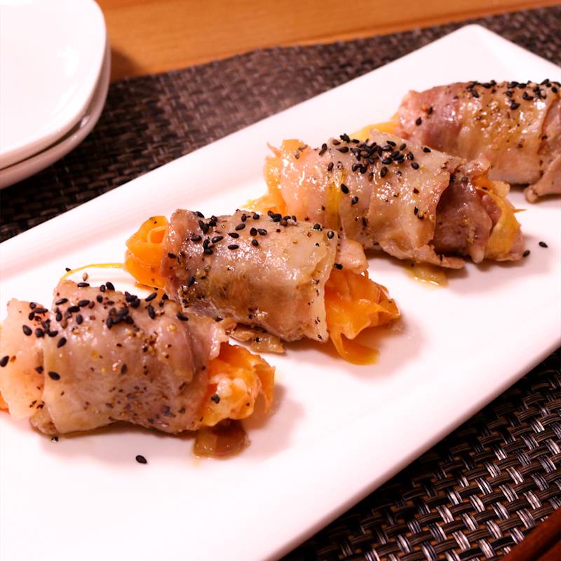 塩麹にんじんの豚バラ巻き 作り方・レシピ kurashiru [クラシル]