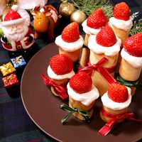 HMで簡単!キャンドルロールケーキ