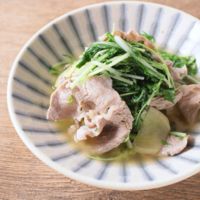 豚肉と水菜のさっと煮