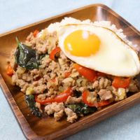 ネギトロで作る ガパオライス