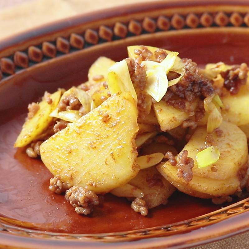 じゃがいもの中華風そぼろ煮 作り方 レシピ クラシル