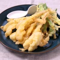 島らっきょうの天ぷら