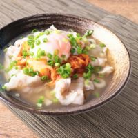 体温まる とろーりたまごの豚キムうどん