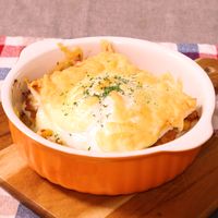 余ったサンドパンで!チーズたっぷりラザニア風