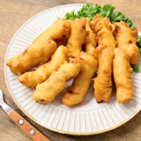 サクふわ アスパラと生ハムのフリッター