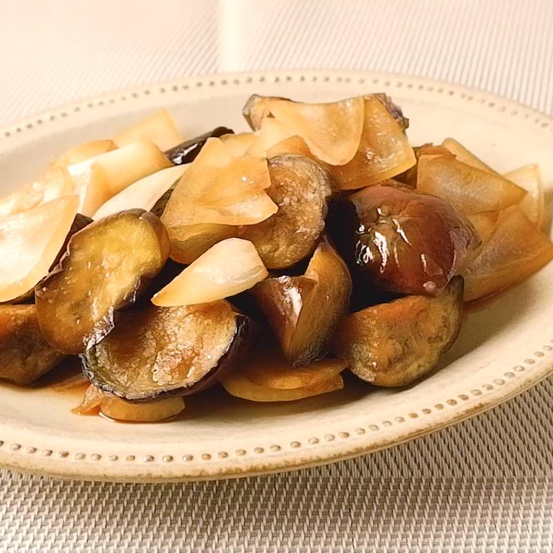 ナスと玉ねぎの甘酢炒め 作り方 レシピ クラシル
