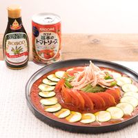 ズッキーニとサラダチキンのベジカルパッチョ
