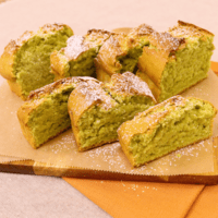 アイスを使って 抹茶パウンドケーキ