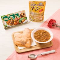 ハートのナンとキーマカレー