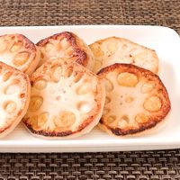 レンコンと長芋のもちもち焼き