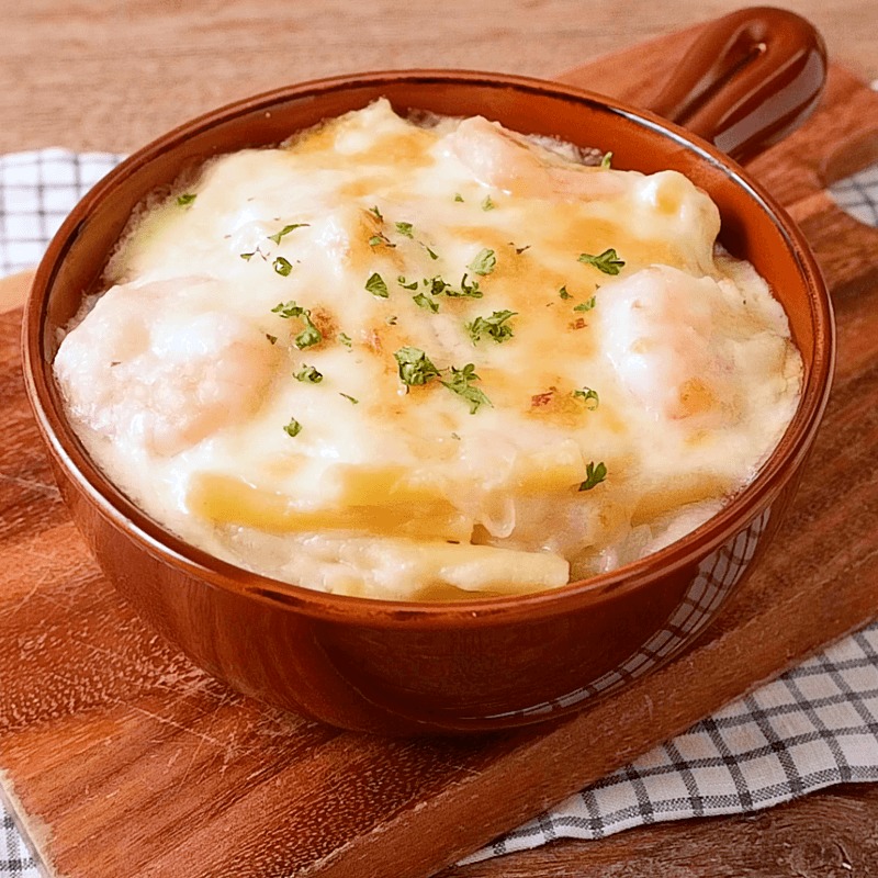 アーモンドミルクで作る エビマカロニグラタン 作り方・レシピ クラシル