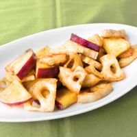揚げ根菜のバルサミコソース和え