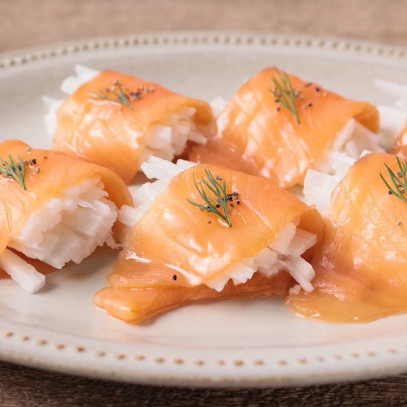 スパイシーサーモン巻きのレシピ