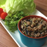 レタスに包んで食べる エスニック風肉そぼろ