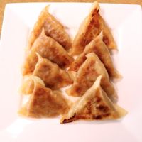 大根と納豆の韓国風餃子